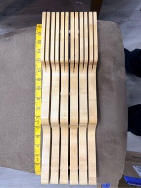 Solid Wood Knife Block/Organizer for Drawer